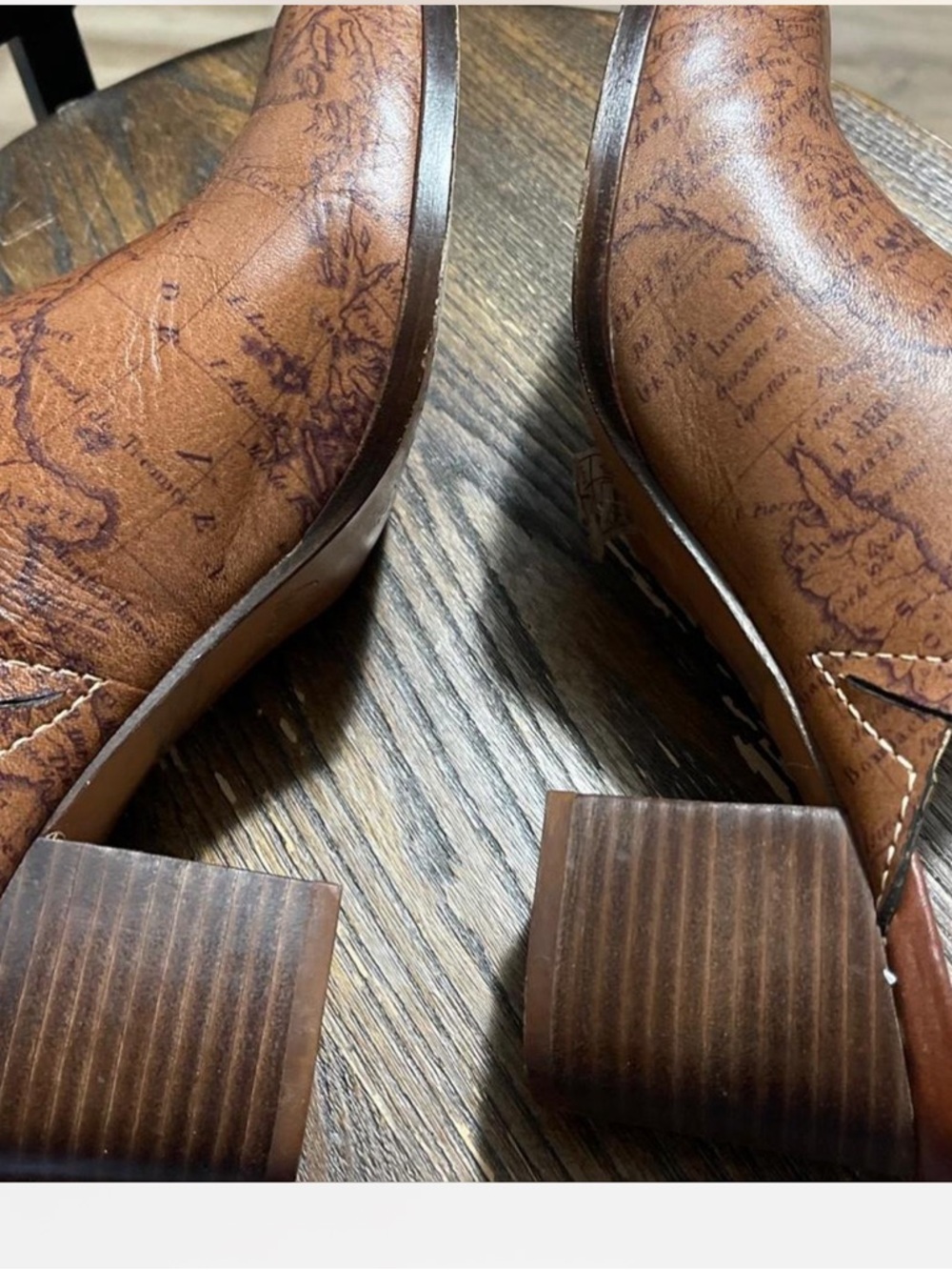 Patricia Nash Wooden Map clogs - Picture 5 of 6